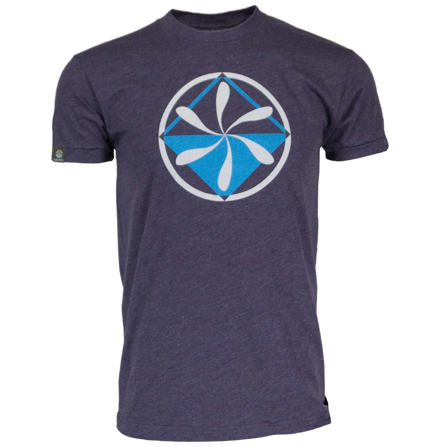 Rugged by Nature® logo, short sleeve heather tee shirt, consists of 50% Combed Cotton for soft feel and 50% Polyester for wicking. Made In U.S.A