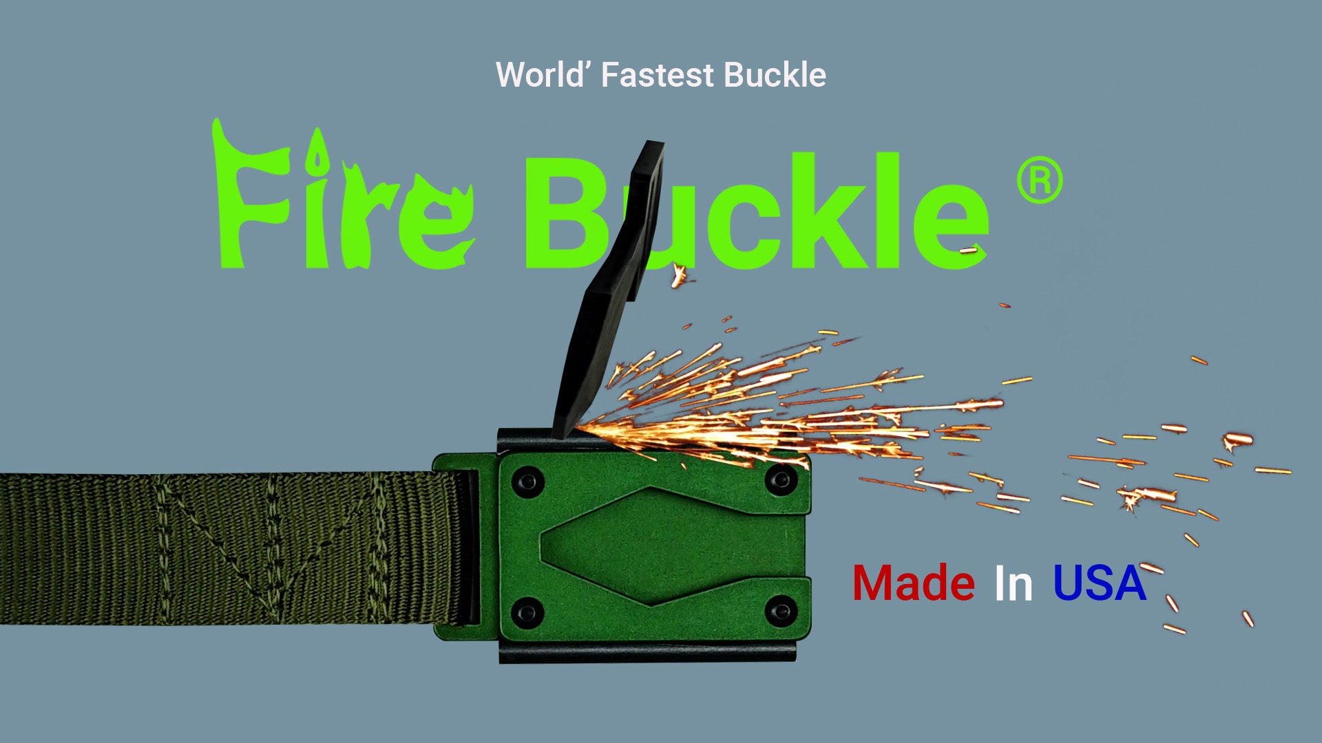 Load video: World&#39;s Fastest Buckle Video.  Fire Buckle® Rugged By Nature®