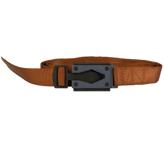 Rugged By Nature® Fire Buckle® Color, Rust Belt. Gun Metal Gray Buckle Color. Made In USA