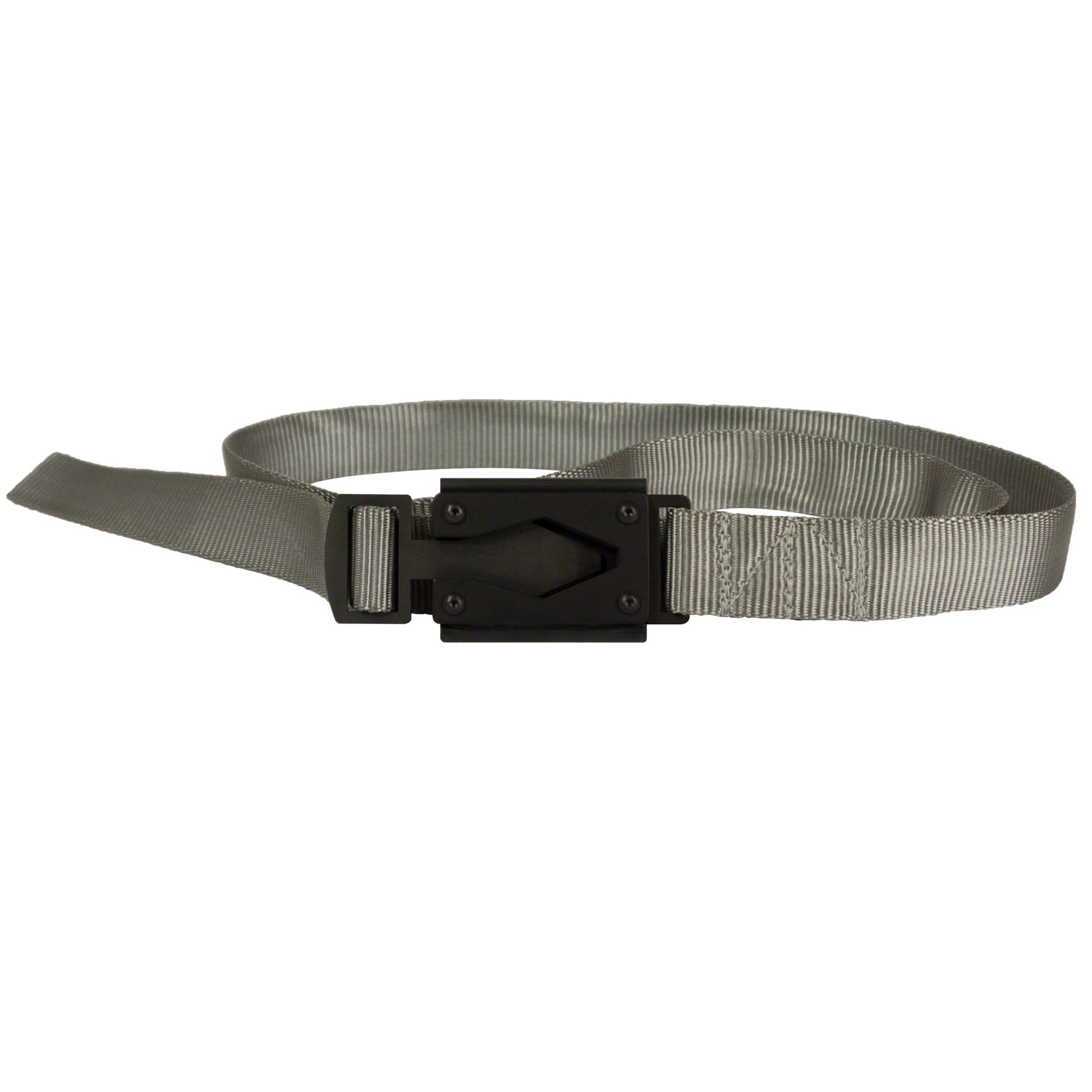 Rugged By Nature® Fire Buckle® Color, Silver Gray Belt. Black Buckle Color. Made In USA