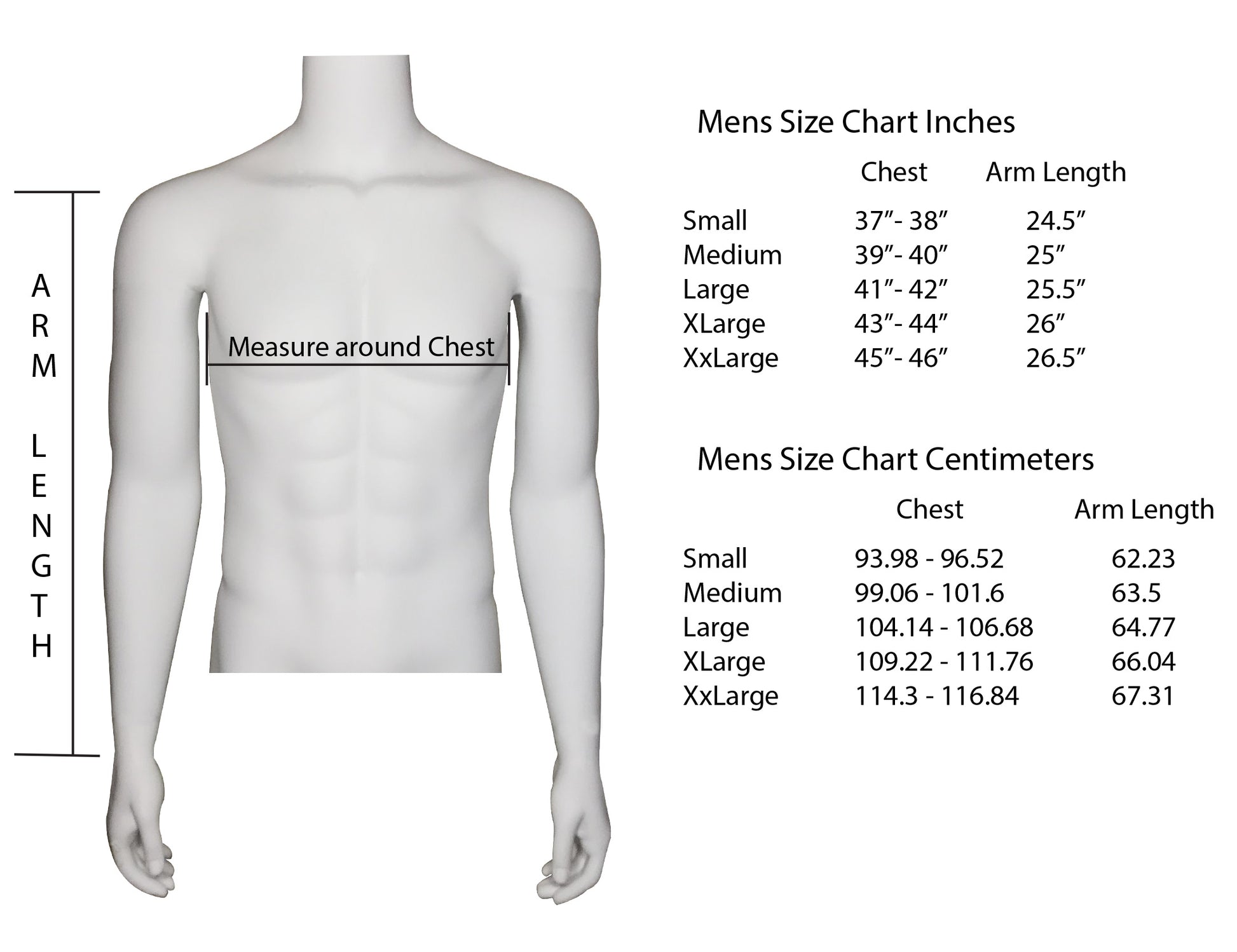 Rugged By Nature® mens, logo long sleeve tee shirt.  Size chart